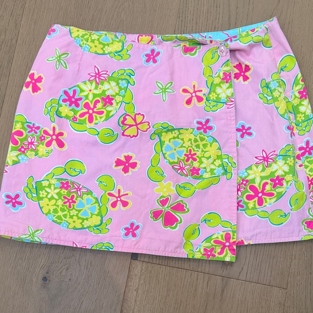 Lilly Pulitzer Reversible Skirt in Muscle Beach + San Diego Zoo. White label!